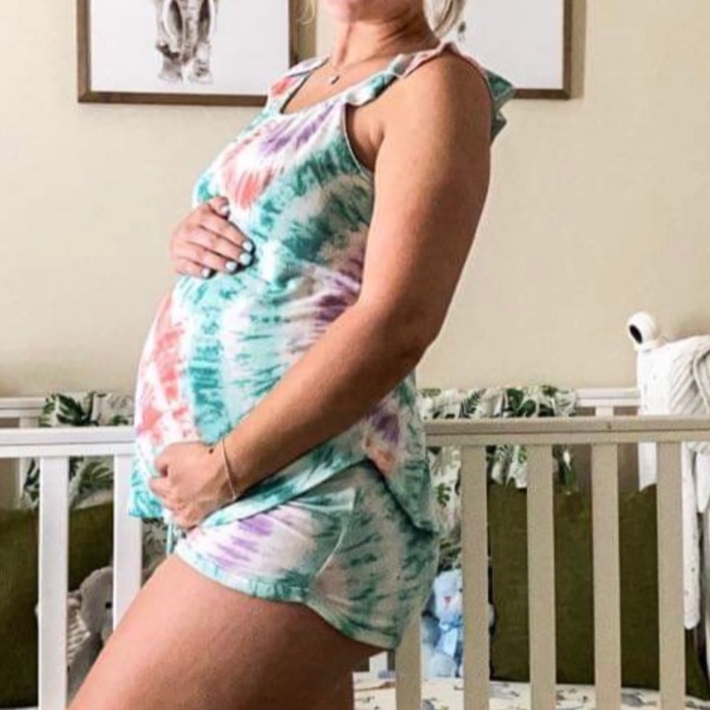 Tie dye maternity lounge set